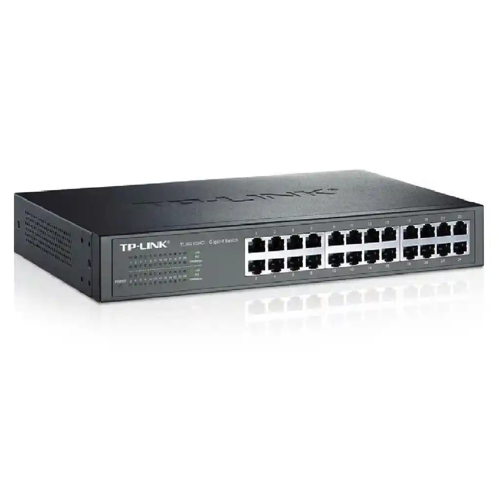 Switch Tp-link No Administrable Gigabit 24 Puertos Montaje En Escritorio / Rack
