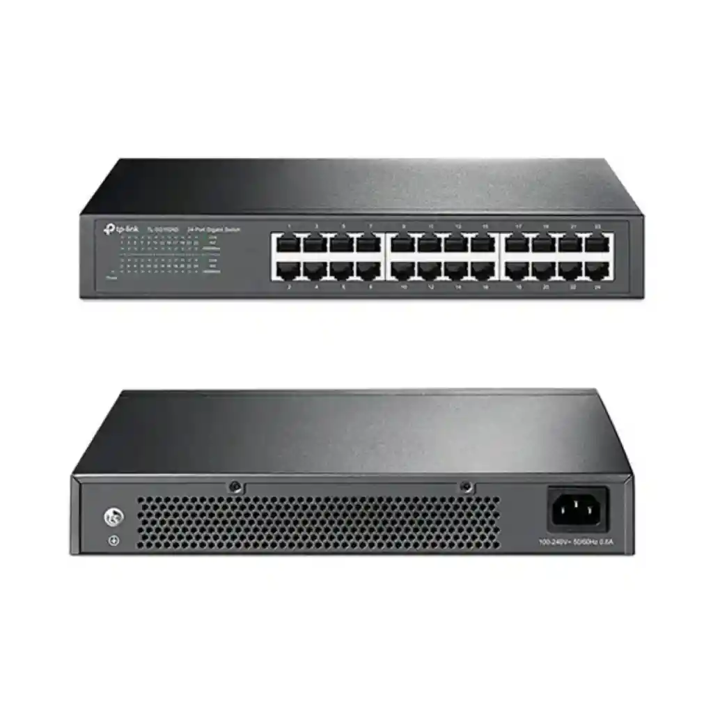 Switch Tp-link No Administrable Gigabit 24 Puertos Montaje En Escritorio / Rack