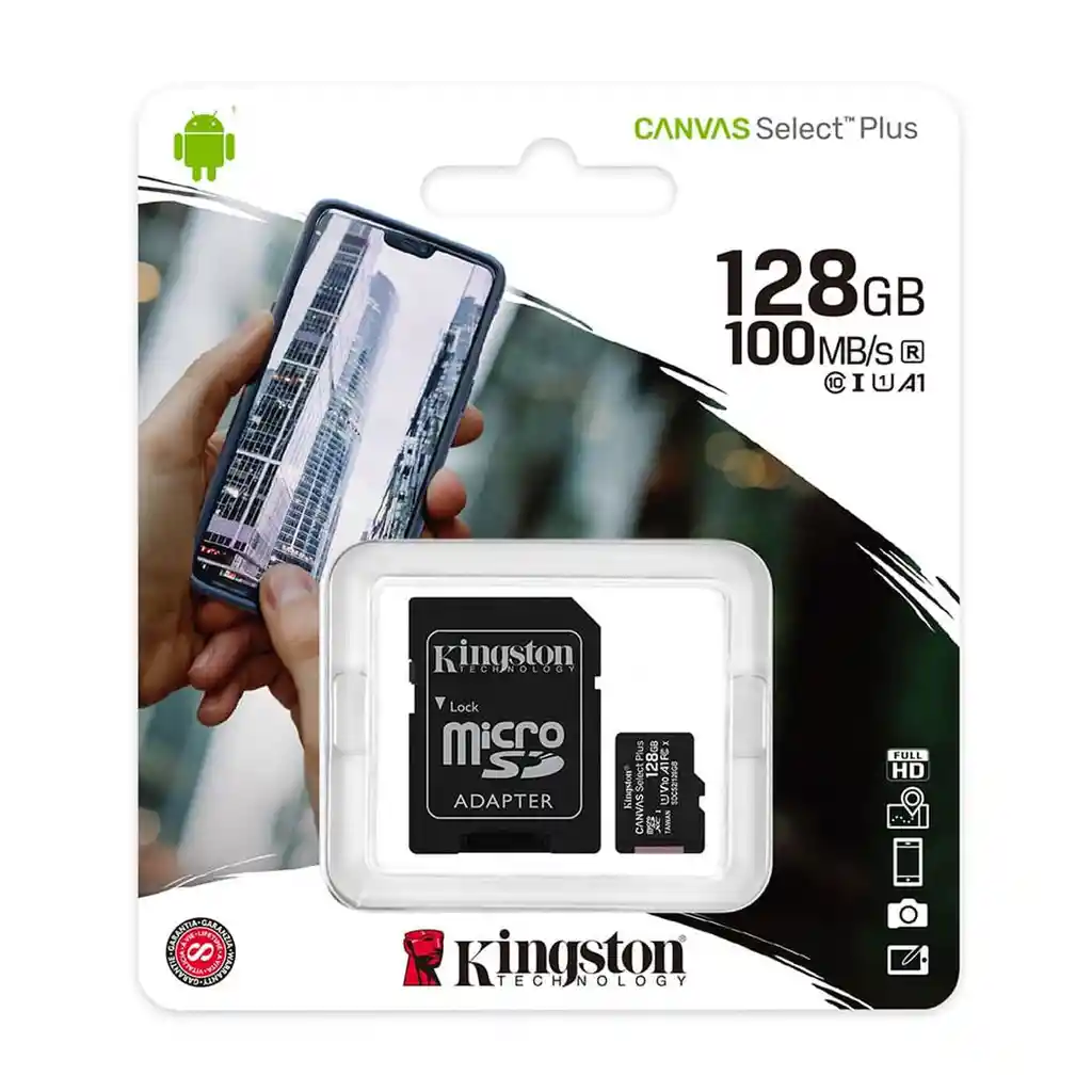 Memoria Micro Sd Kingston Canvas Select Plus 128gb