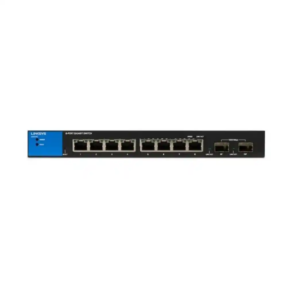 Switch Linksys Lgs310c 8ge 2sfp 20gbps 256 Vlan 256mb