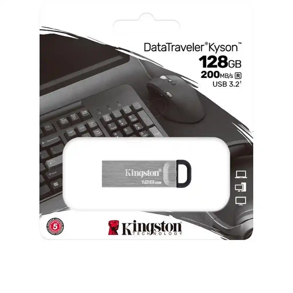 Usb Kingston 128gb Usb3.2 Gen 1 Datatraveler Kyson