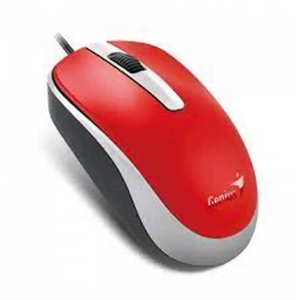 Mouse Genius Alámbrico Usb Dx-120 Rojo