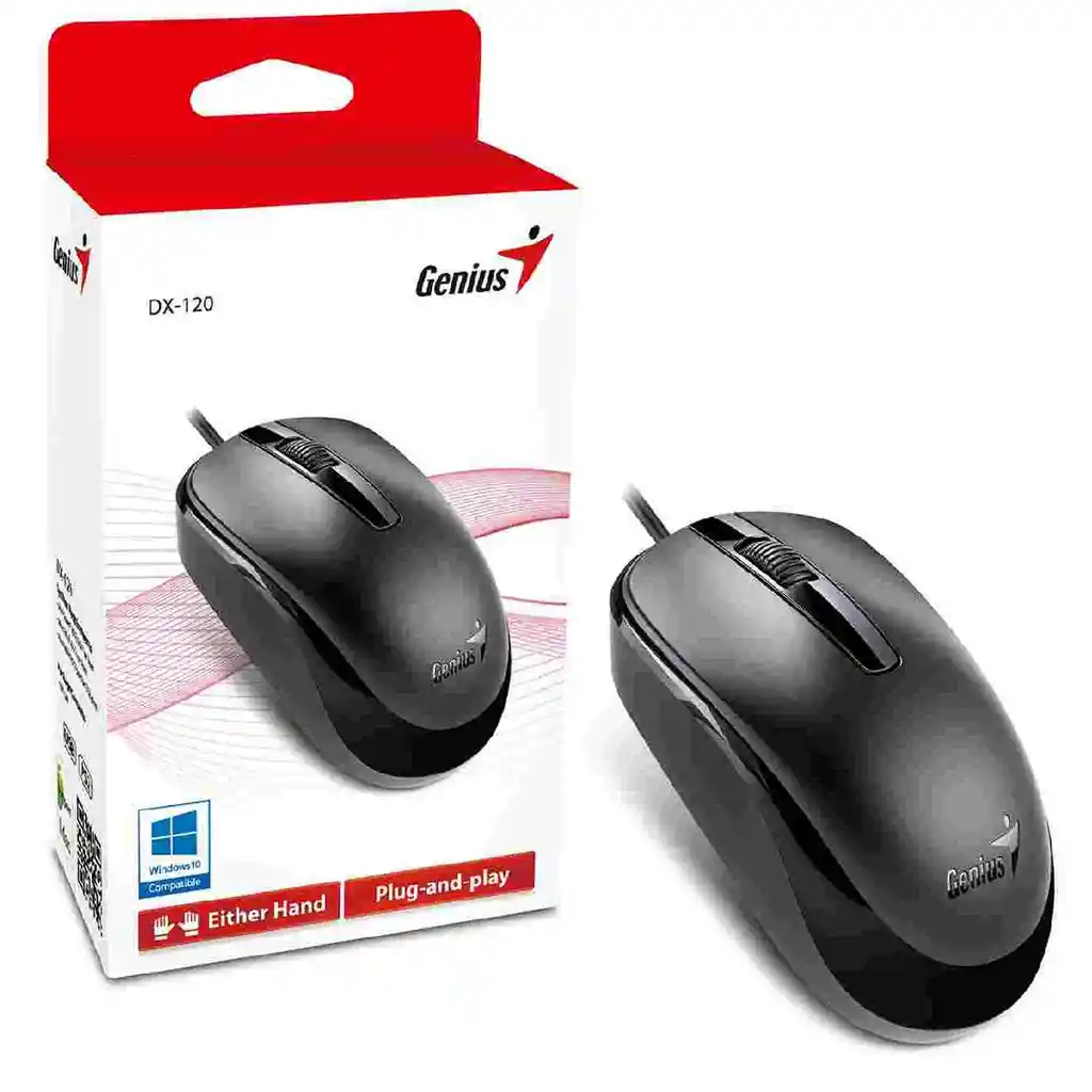 Mouse Genius Dx-120 Usb Alambrico Color Negro