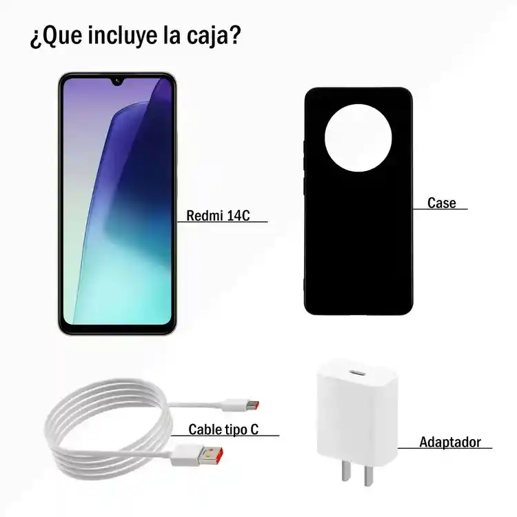 Celular Redmi 14c 256gb 4gb Verde