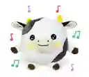 Alcancía De Peluche Vaca Con Luz Y Sonido Tierna, Adorable Esponjosa