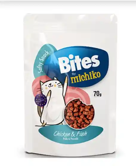 Galletas Michiko Softy Snack Bites Chicken And Fish *70 Gr