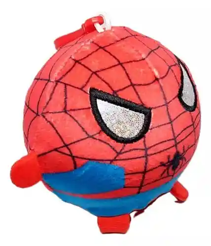 Peluche Llavero Squishie Antiestrés Spiderman Personajes Infantiles