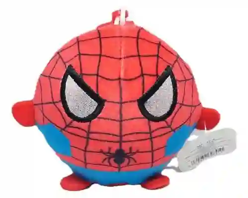 Peluche Llavero Squishie Antiestrés Spiderman Personajes Infantiles