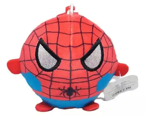 Peluche Llavero Squishie Antiestrés Spiderman Personajes Infantiles