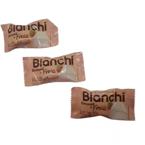 Chocolate Bianchi Encanto De Fresa X10gr