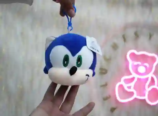 Peluche Llavero Squishie Antiestrés Sonic Personajes Infantiles