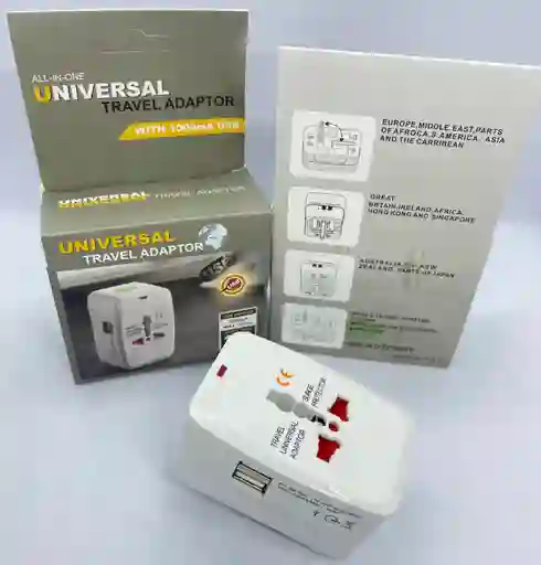 Adaptador De Corriente + Usb Travel Universal Adaptador