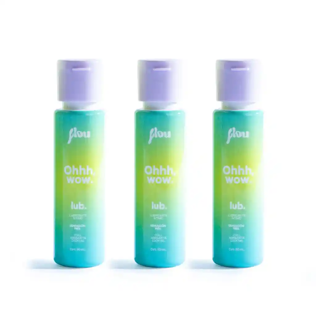 Combo Lubricante Intimo Frio Chill Margarita Cocktail X3