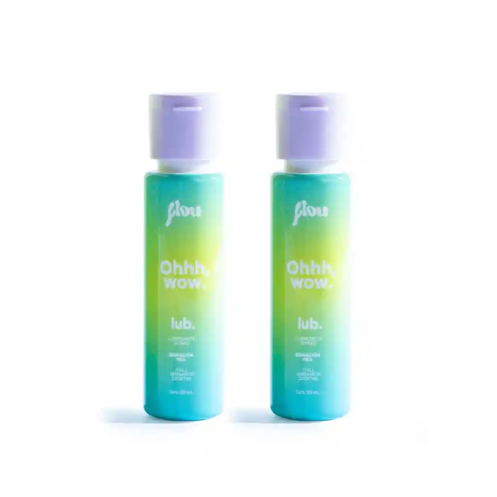 Combo Lubricante Intimo Frio Chill Margarita Cocktail X2