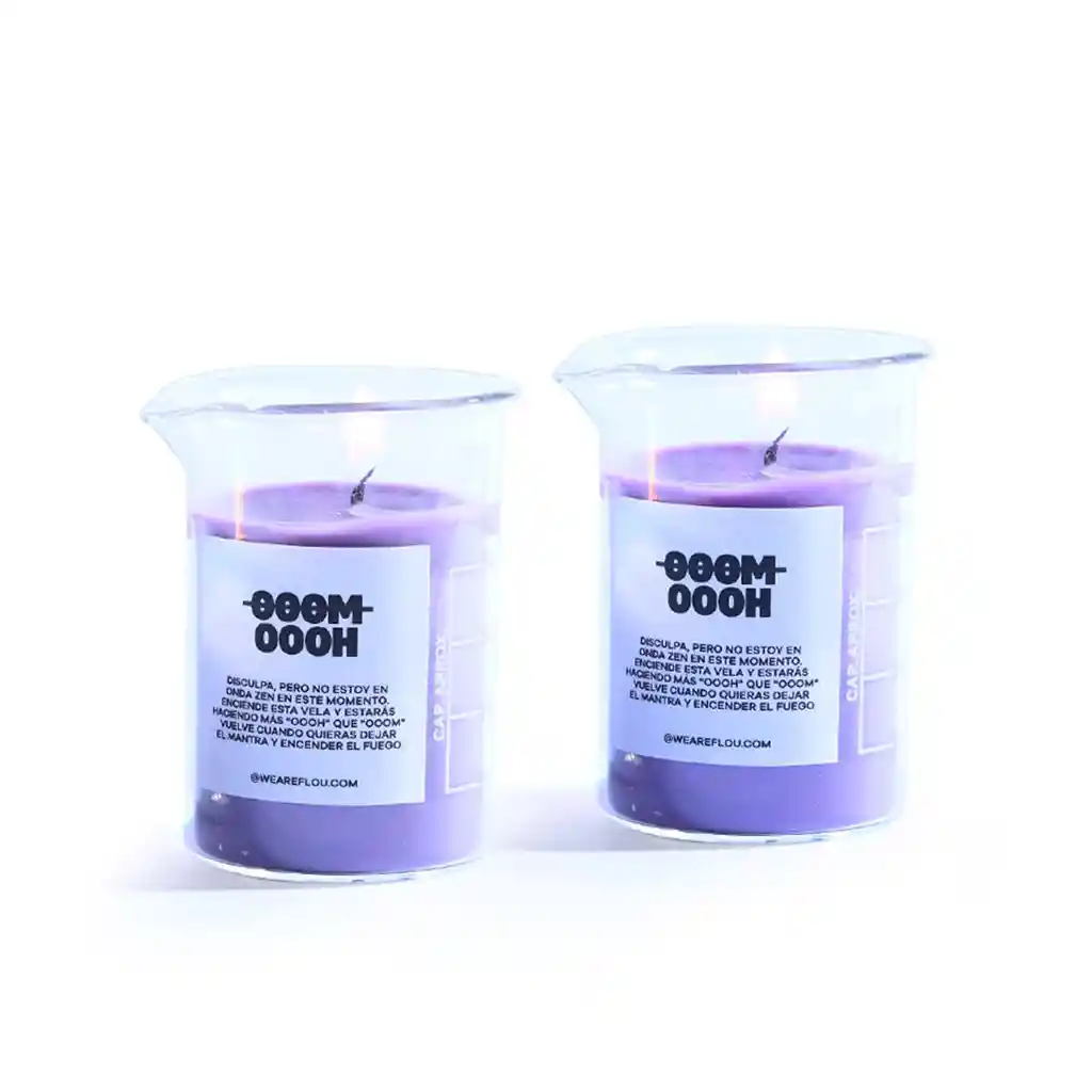 Combo Vela Hidratante Para Masajes Coco Lima X2