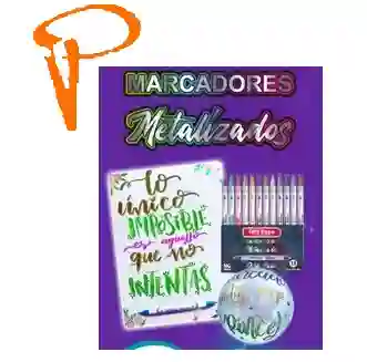 Marcadores Metalizados Oe100 Doble Punta Lettering