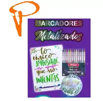 Marcadores Metalizados Oe100 Doble Punta Lettering