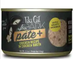 Tiki Cat After Dark Pate Plus - Pollo En Caldo De Pollo - 80 Gr - Lata