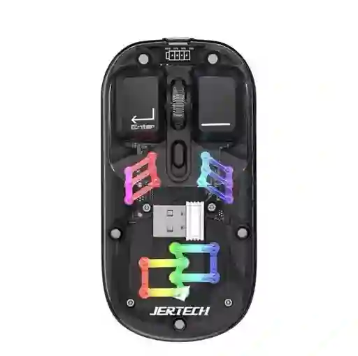 Mouse Inalámbrico Recargable Para Computador Con Diseño Retro Jertech Wb112
