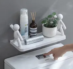 Estante Repisa Flotante Organizador De Baño Y Tocador Blanco Diseño