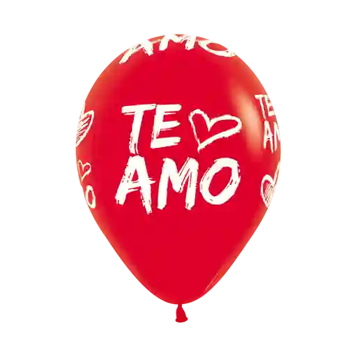 Amor Bombas Globo Biodegradable De Latex Roja Te Amo X 6und