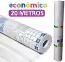 Papel Contact Transparente 20 Metros Económico Adhesivo