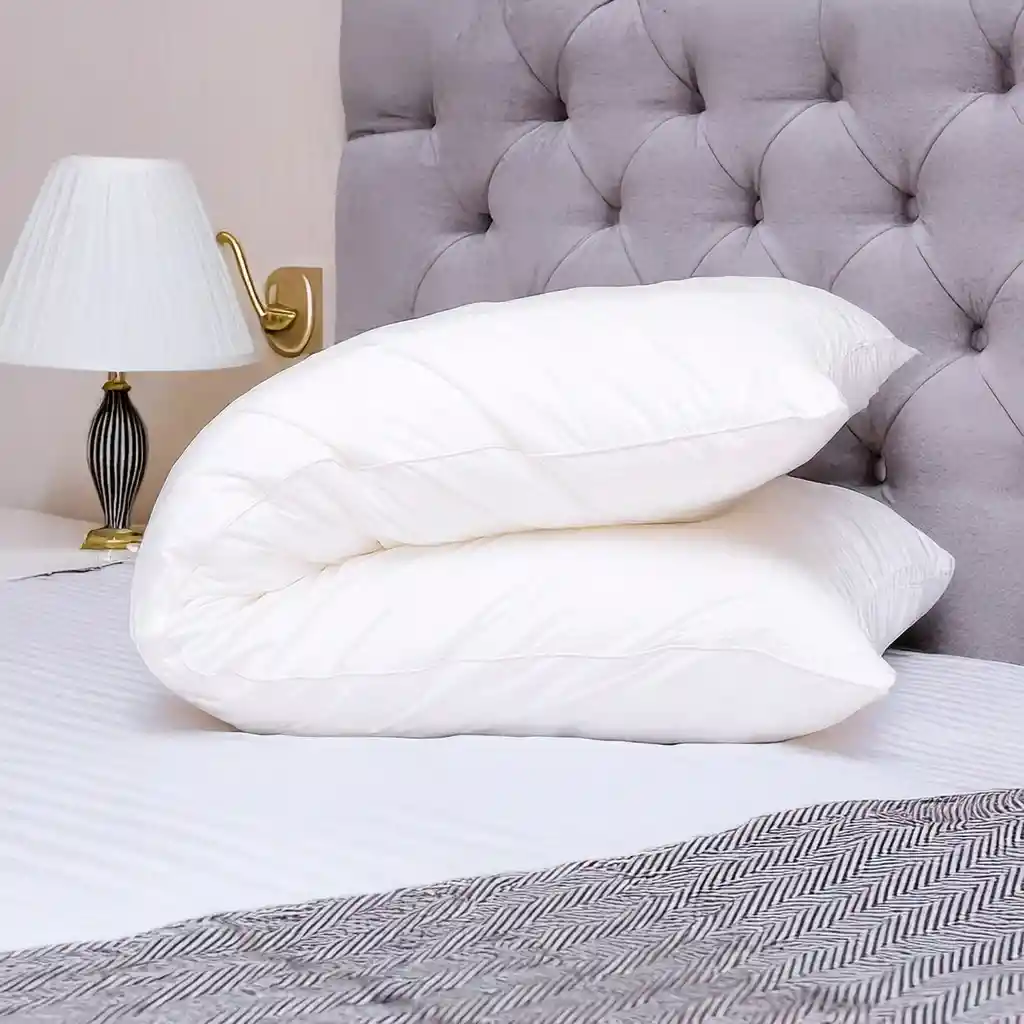 Set X2 Almohadas King Siliconadas 135x50cm Hogareto