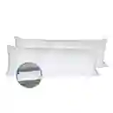 Set X2 Almohadas King Siliconadas 135x50cm Hogareto