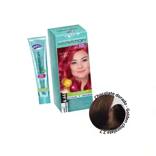 Tinte Keraton Touch 7.7 Chocolate Dorado (sin Amoniaco) 120ml