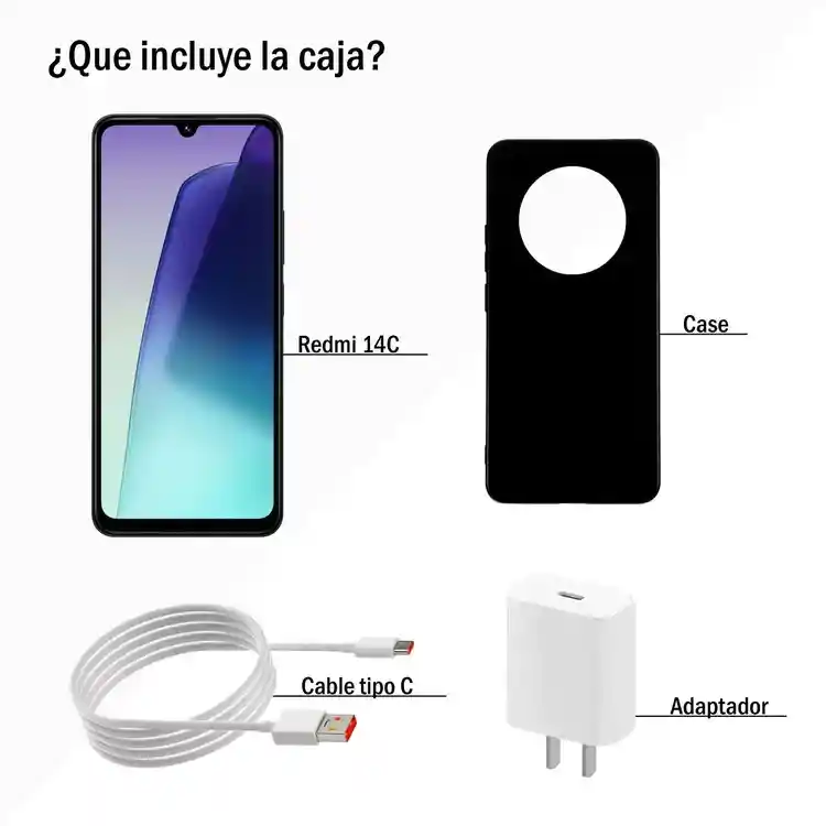 Celular Redmi 14c 256gb 8gb Negro
