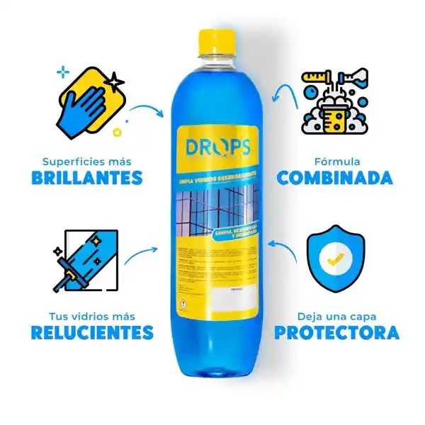 Limpiavidrios X 1000 Ml Drops
