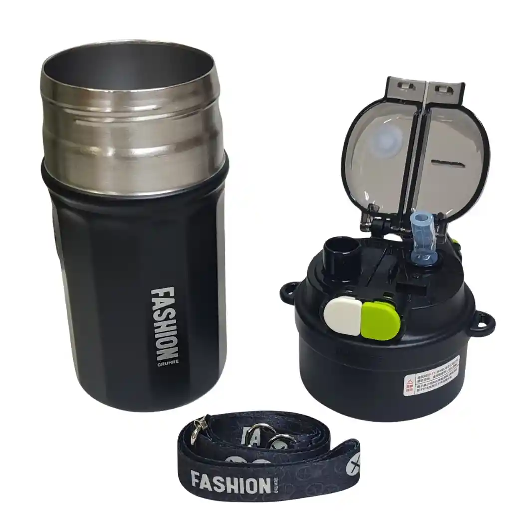 Botella Termica Fashion 520ml Negro
