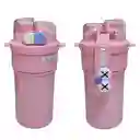 Termo Botella Fashion Termico Con Pitillo Recubierta Acero 520ml Rosa