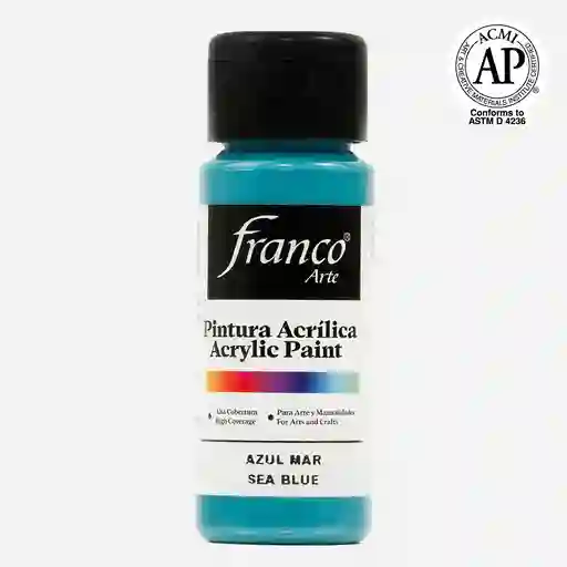 Pintura Acrílica Franco Arte Azul Mar