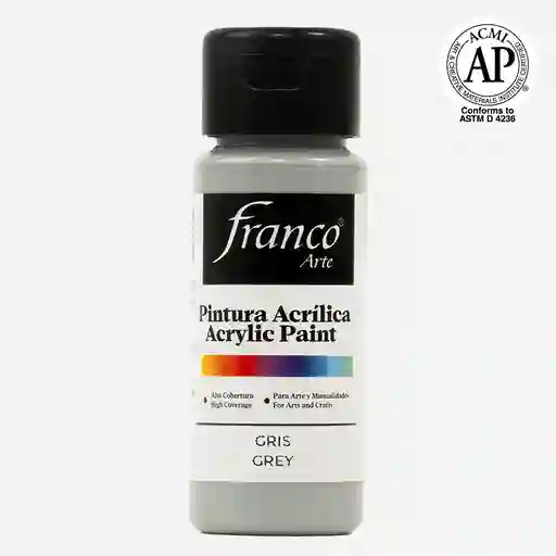 Pintura Acrilica Franco Arte Gris