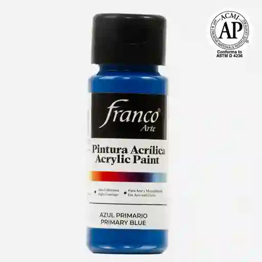 Pintura Acrílica Franco Arte Azul Primario
