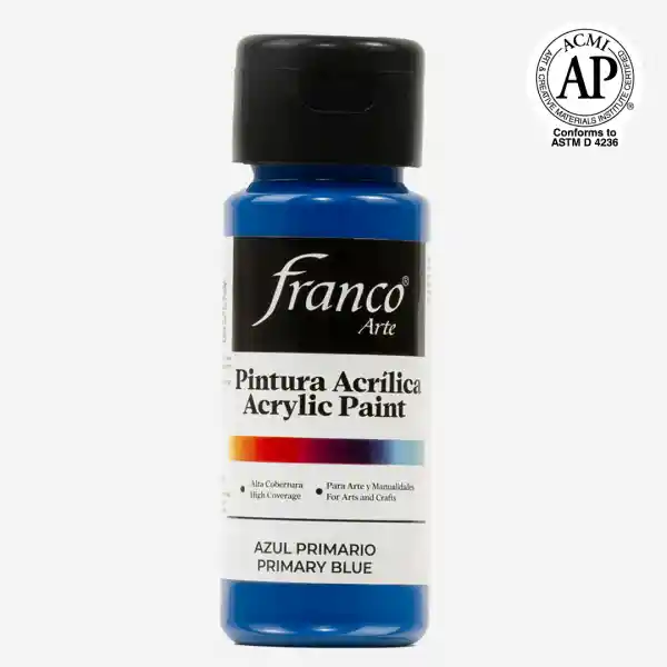 Pintura Acrílica Franco Arte Azul Primario