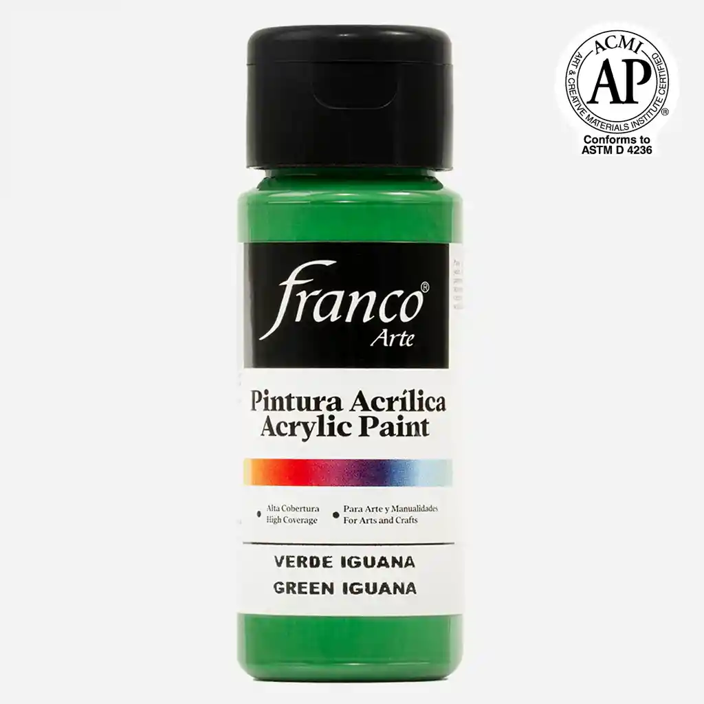 Pintura Acrilica Franco Arte Verde Iguana