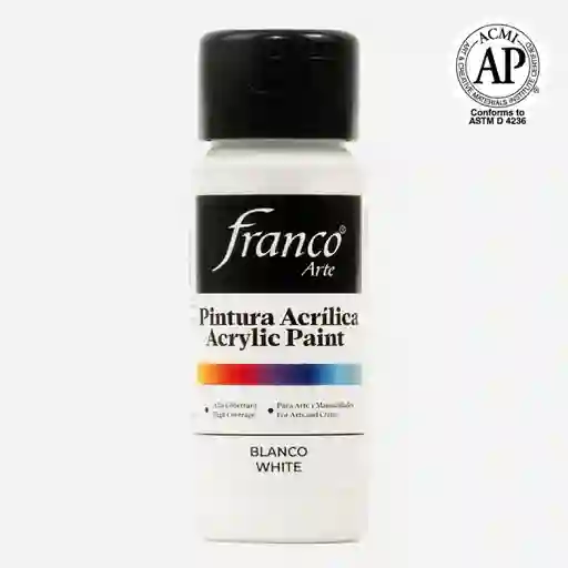 Pintura Acrílica Franco Arte Blanca