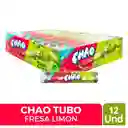 Menta Chao Tubo Fresa/limon X12