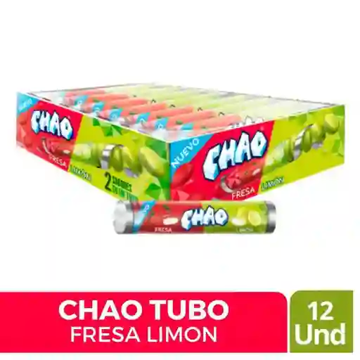 Menta Chao Tubo Fresa/limon X12