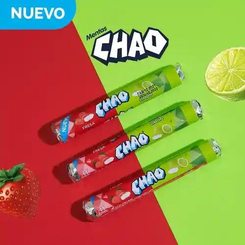 Menta Chao Tubo Fresa/limon X12
