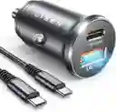 Cargador Carro Usb Carga Rapida 2 En 1 Anti Shock Original