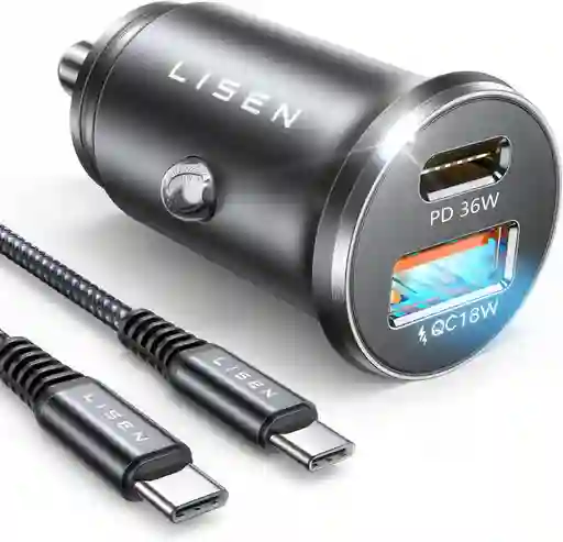 Cargador Carro Usb Carga Rapida 2 En 1 Anti Shock Original