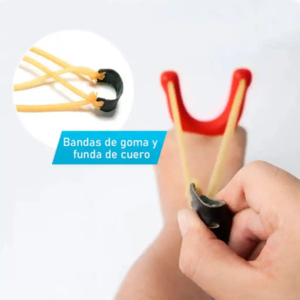 Cauchera Resortera Lanzadora Tirachinas Madera Juguete Niños