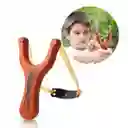 Cauchera Resortera Lanzadora Tirachinas Madera Juguete Niños