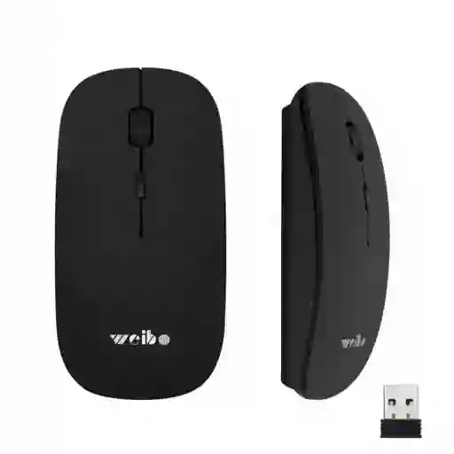 Mouse Inalambrico Weibo Rf / 5084b Con Receptor Usb (negro)