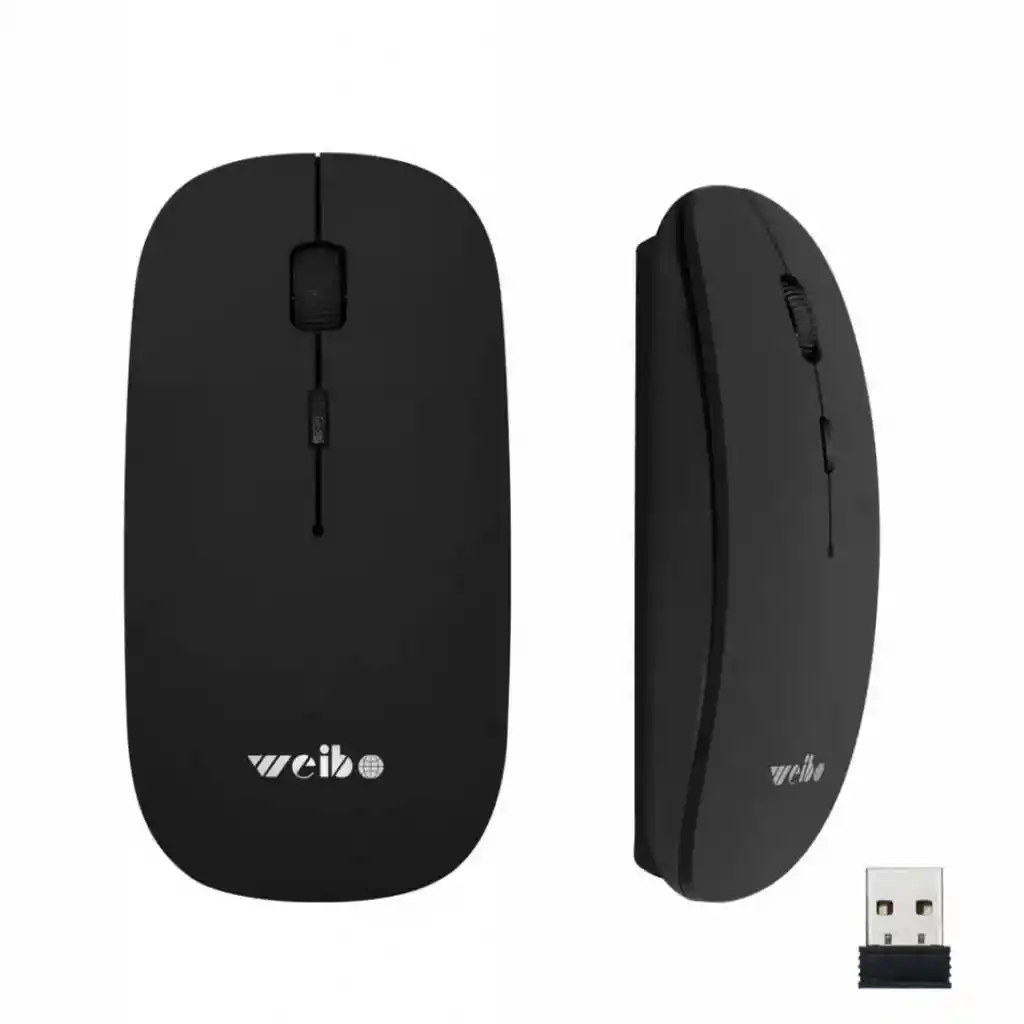 Mouse Inalambrico Weibo Rf / 5084b Con Receptor Usb (negro)