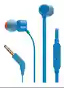 Audífonos Original In-ear Jbl Tune 110 Jblt110 Blue Intrauditivos Plano Alta Resolución Sin Enredos Bajos Control Remoto 3 Botones Micrófono.