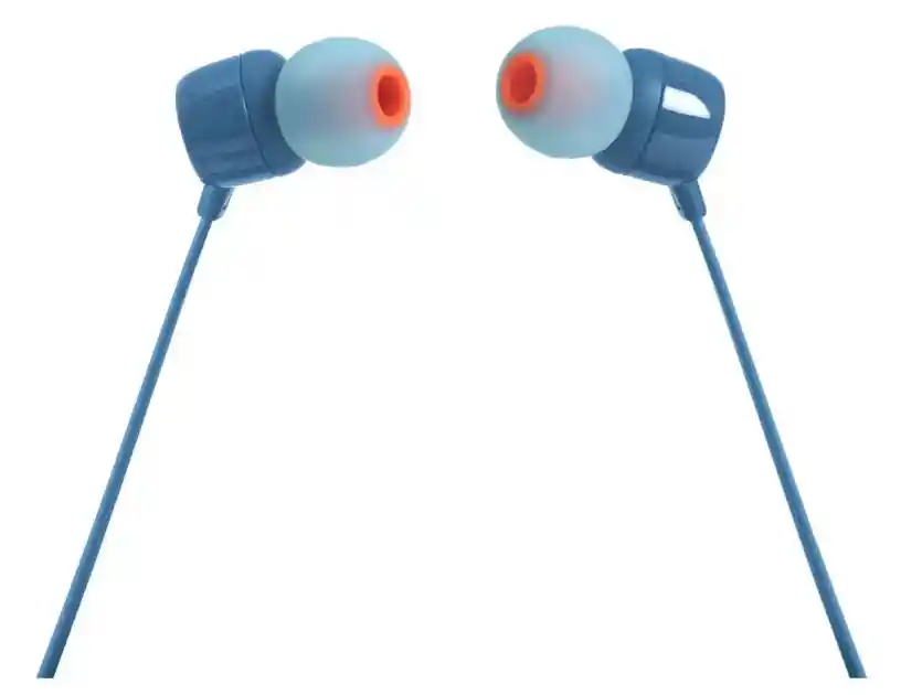 Audífonos Original In-ear Jbl Tune 110 Jblt110 Blue Intrauditivos Plano Alta Resolución Sin Enredos Bajos Control Remoto 3 Botones Micrófono.